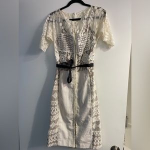 Byron Lars cream dress size 10 - gorgeous dress